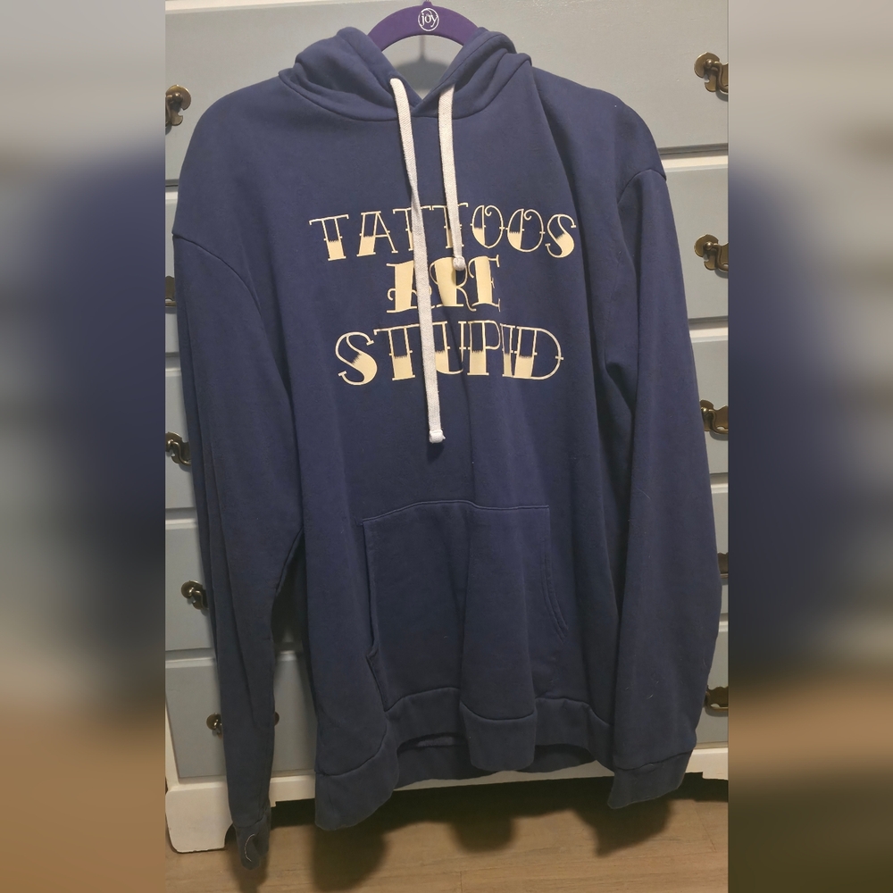 Next Level Apparel Navy Graphic Hoodie